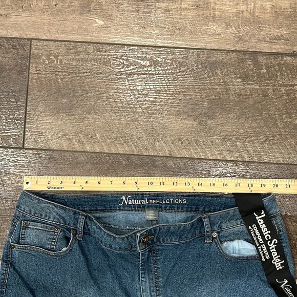 NWT Natural Reflections Classic Straight Comfort Jeans 20WP - Picture 5 of 8